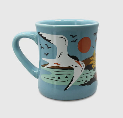 Coastal Life Ceramic Mug- Blue