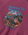 Escape To Nature Quarter Zip Fleece- Berry