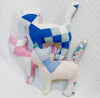 VIntage Quilt Stuffed Cat