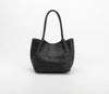 Anahi Recycled Vegan Shoulder Bag- Black