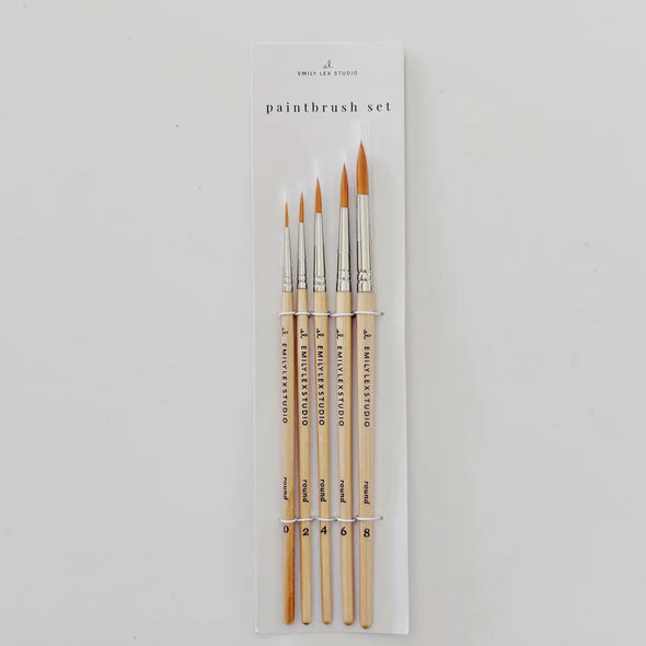 Watercolor Paintbrushes- Set of 5