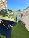 Mom's KKHC Horse Emblem Brushed Cotton Trucker- Navy/Gold Rope