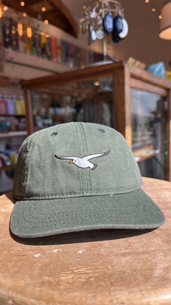Mom's Seagull Dad Hat- Pine Green