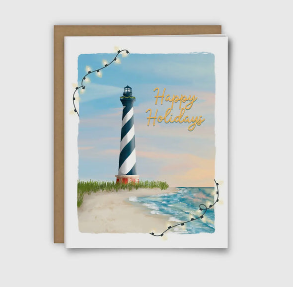 Cape Hatteras Lighthouse Christmas Card