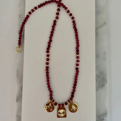 Odelia Ruby Necklace