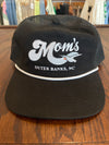 Mom's Logo w/ Seagull Trucker Snapback- Black