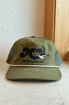 Mom's Logo Seagull Brushed Cotton Trucker- Cactus/White Rope