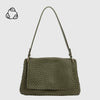 Natalia Recycled Vegan Shoulder Bag- Olive