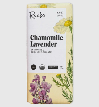 Raaka 1.8oz Limited Batch Chamomile Lavender Chocolate Bar