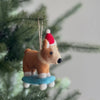 Corgi Wool Felt Ornament