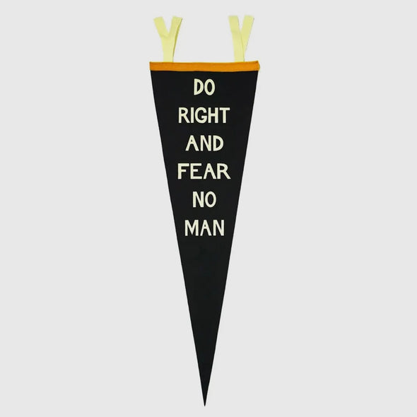 Do Right Pennant-Black/Gold