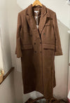 Frankie Free Size Overcoat- Chocolate