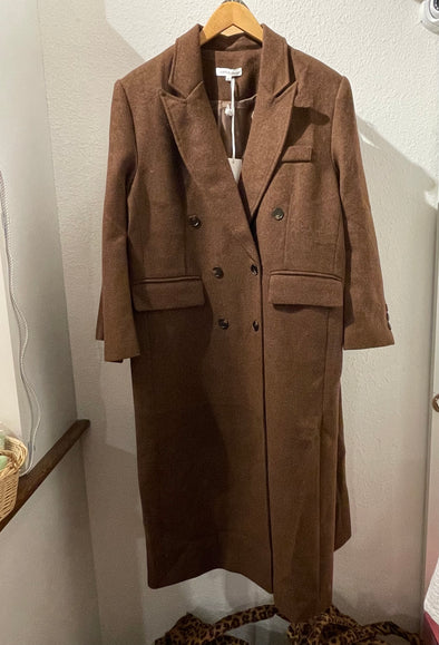 Frankie Free Size Overcoat- Chocolate