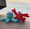 Plush Ocean Toy- Green Octopus Rattle