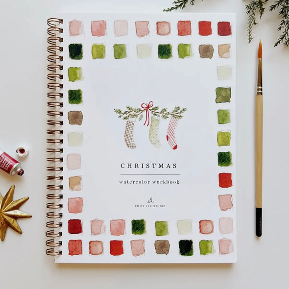 Christmas Watercolor Workbook