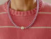 Gemstone & Pearl Beaded Necklace- Dew Drop Lilac