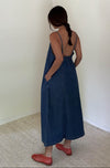 Dakota Square Neck Denim Midi Dress