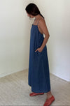 Dakota Square Neck Denim Midi Dress