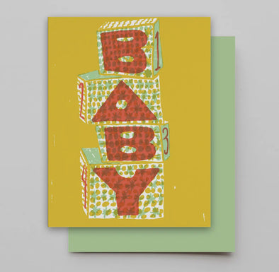 Baby Blocks Greeting Card