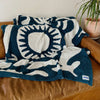 Paradise Plush Throw- Navy