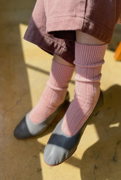 Le Bon Shoppe Classic Cashmere Socks- Rose