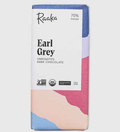 Raaka 1.8oz Limited Batch Earl Grey Chocolate Bar