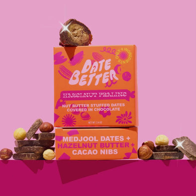 Hazelnut Praline, Chocolate Covered Dates