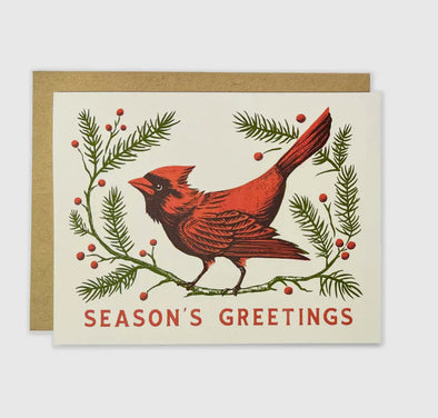 Winter Cardinal Season's Greeting Card