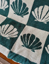Shells Plush Throw- Seaglass