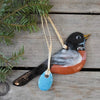 Ceramic Robin w/ Egg Ornament