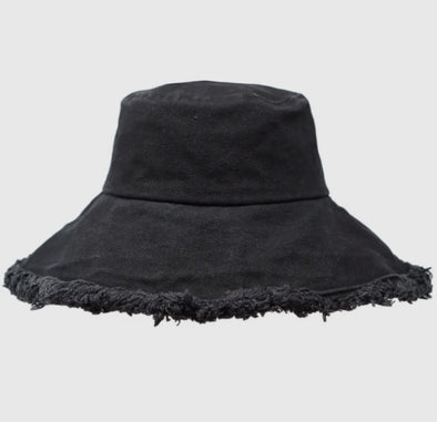 Keanu Floppy Bucket Hat- Black