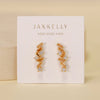 Cascading Baguette Drop - Gold Earrings