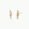 Cascading Baguette Drop - Gold Earrings