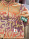 Yellowstone Geysers High Pile Fleece Jacket- Burt Orange