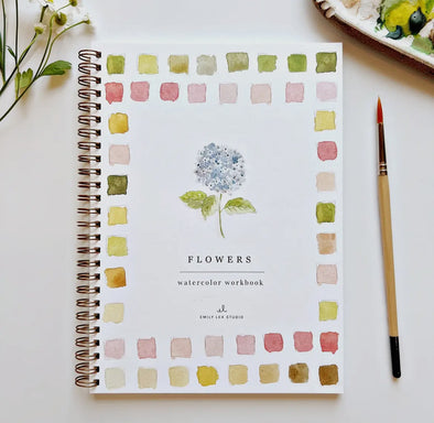 Flowers Watercolor Workbook