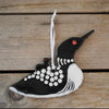 Ceramic Loon w/ Chick Ornament