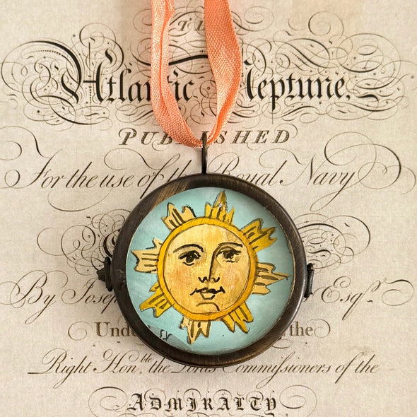 Clarus Sun  ~ Art Locket Ornament