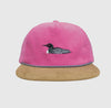 Loon Cord Hat- Hot Pink/Tan