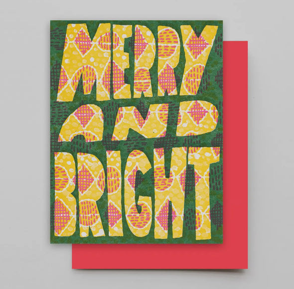 Mod Merry & Bright Holiday Greeting Card