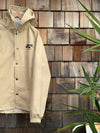 1800 Hooded Windbreaker Jacket- Cream