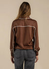 Dakota Embroidered L/S Shirt- Mocha
