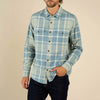 Durango Flannel- Blue/Cream