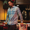 Durango Flannel- Blue/Cream