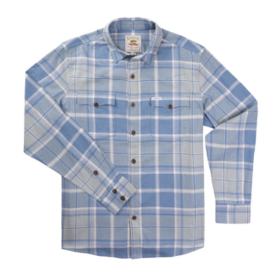 Durango Flannel- Blue/Cream