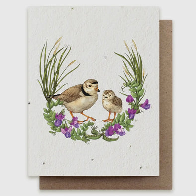 Plovers Plantable Herb Seed Greeting Card
