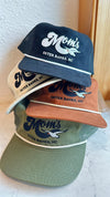 Mom's Logo Seagull Brushed Cotton Trucker- Rust/White Rope