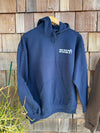 Mom's Call Your Mom Hooded Sweatshirt- Navy Blue