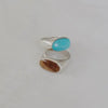 Sterling Silver Summit Ring- #8 Turquoise