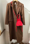 Frankie Free Size Overcoat- Chocolate