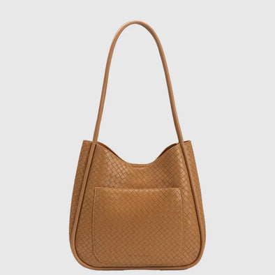 Mischa Medium Recycled Vegan Tote Bag- Tan